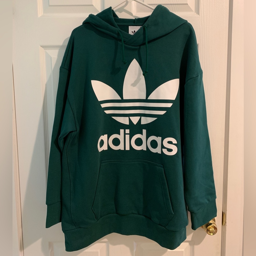 Green adidas hoodie